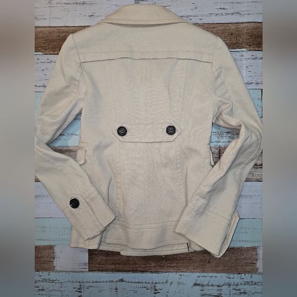 Mango Suit Beige Fitted Button Up Jacket (US X Small) - Picture 10 of 16